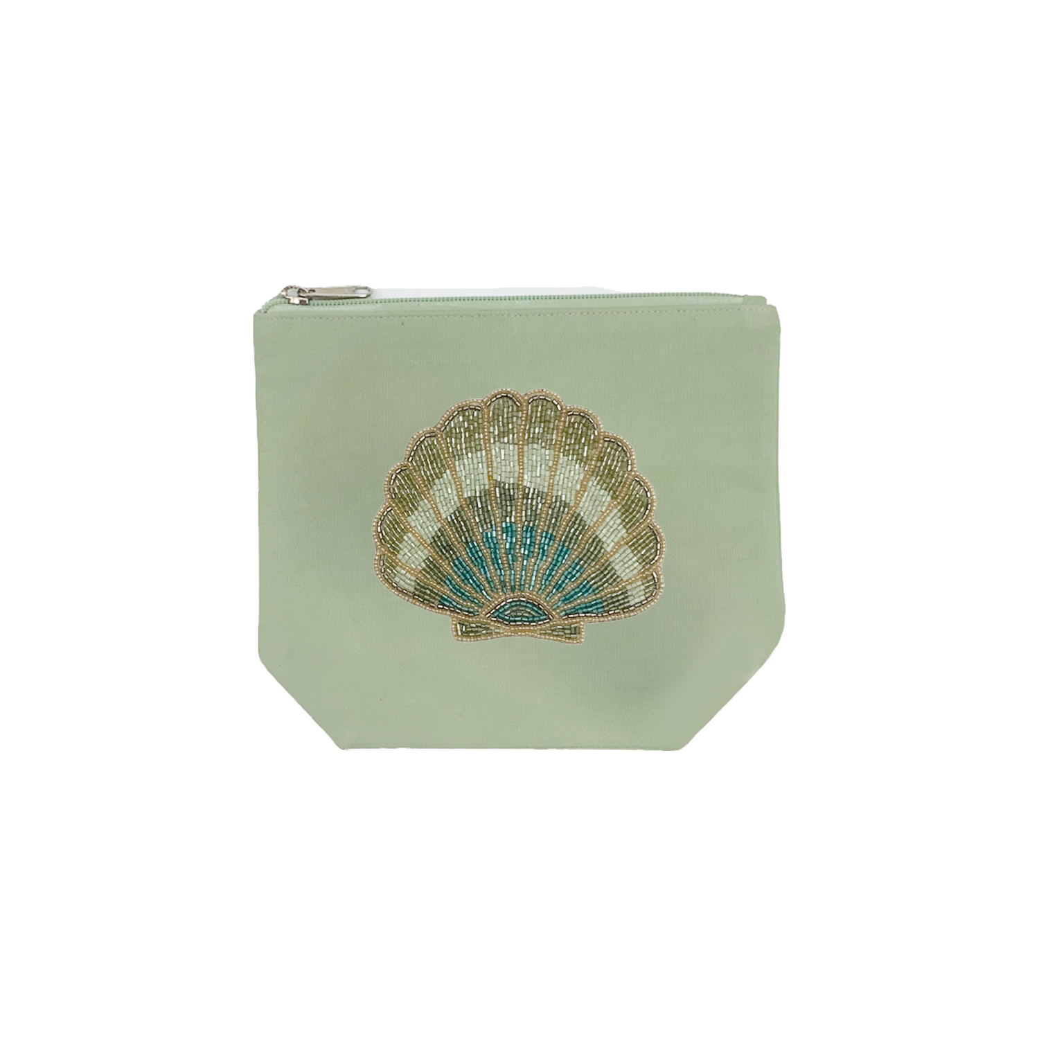 Zip Wash Bag With Scallop Shell  19x23cm Gift
