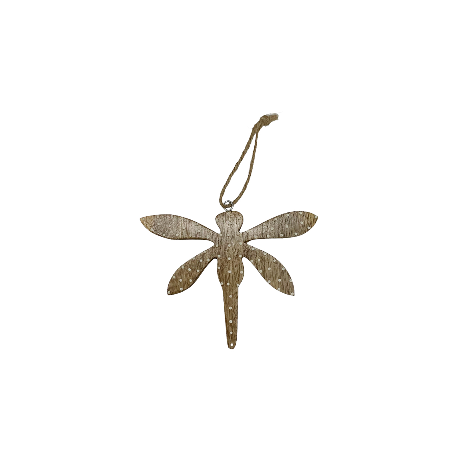 Polka Dot Wooden Hanging Dragonfly 12cm Gift