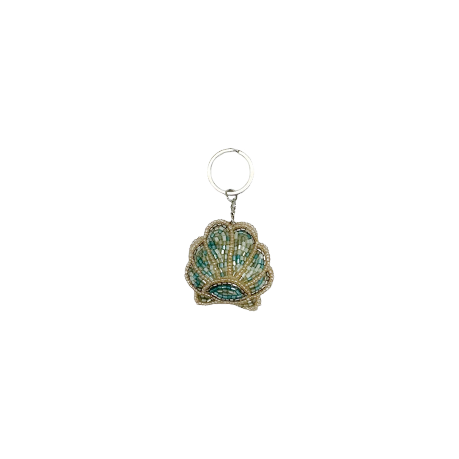 Embellished Scallop Shell Keyring 10cm Gift