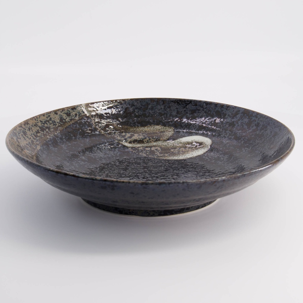 Arahake Deep Plate 29x6cm Bk/br 21430 2/16 Gift