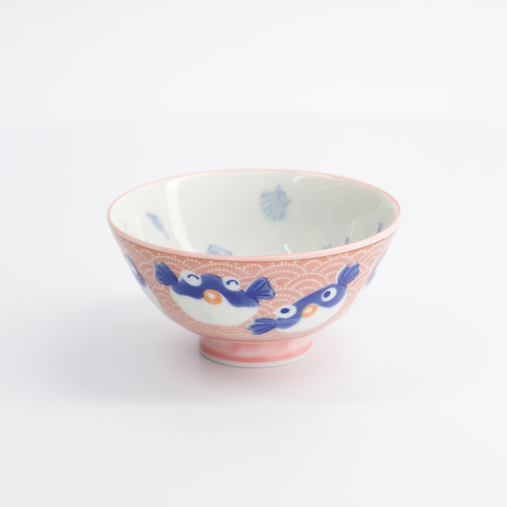 Kawaii Bowls 11.5x6cm 300ml Bowl Fish Pink Hr40/7 10/120 Gift