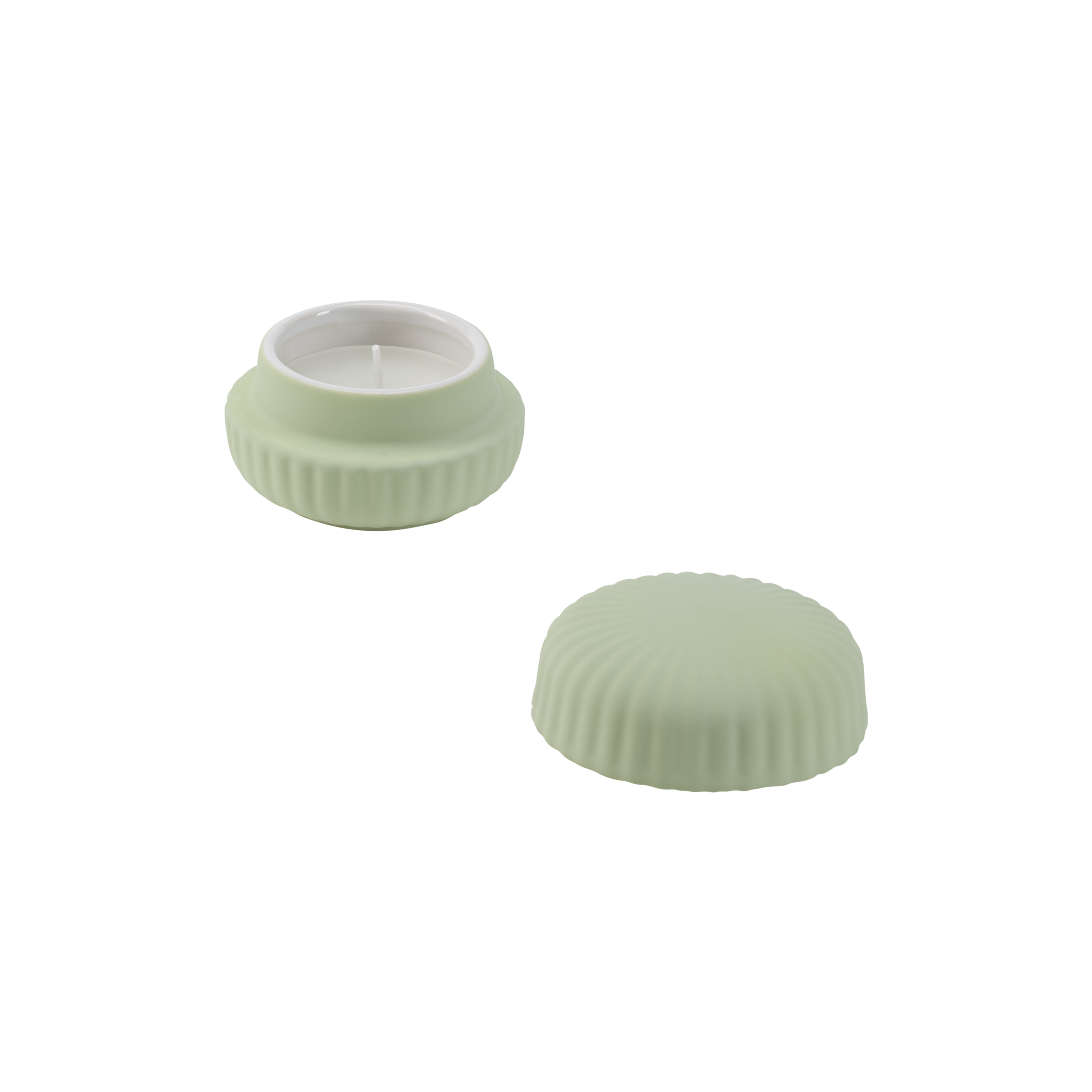 Sofficeluce Green Candle W Lid S Gift