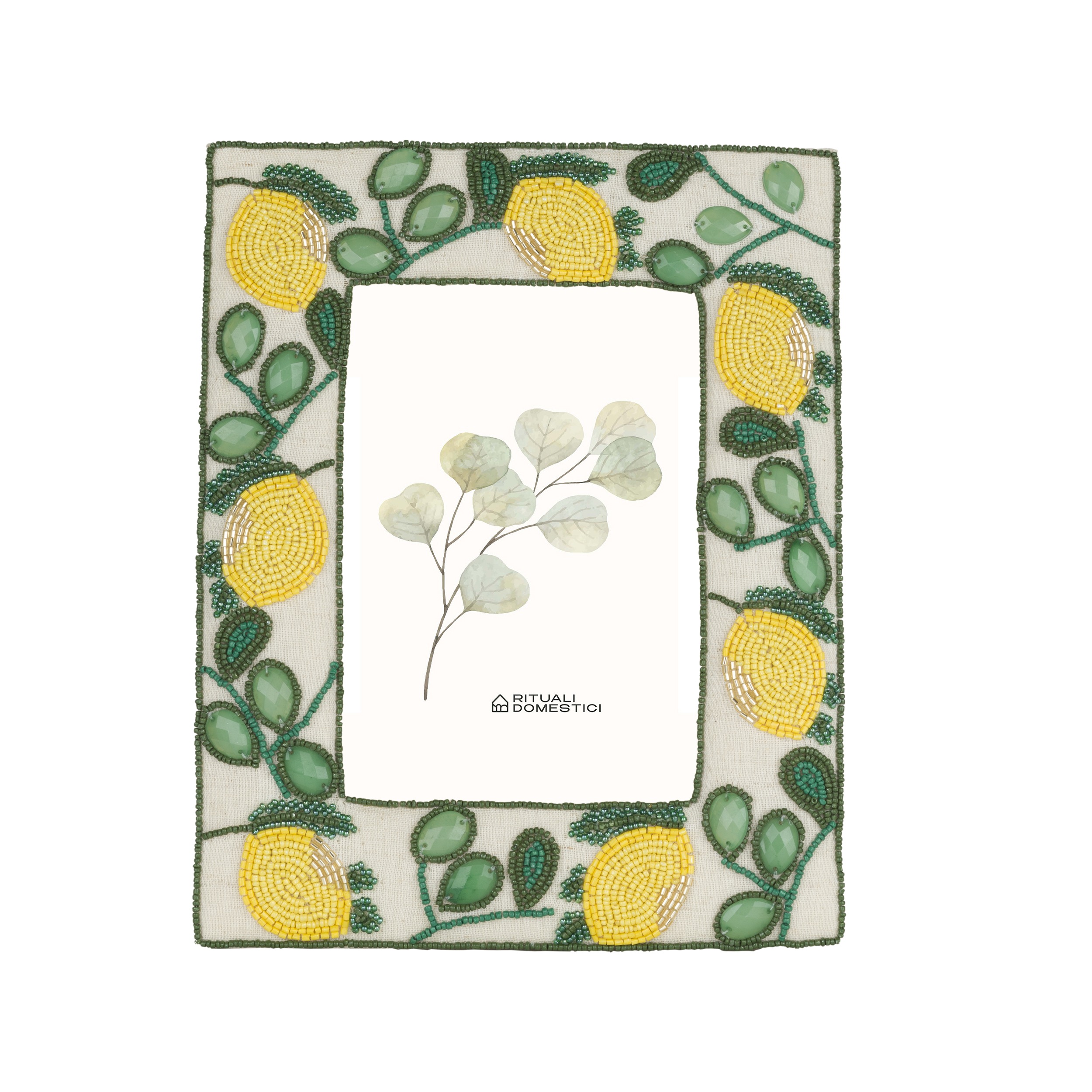 Mille306perline Photo Frame 13x18 Lemon Gift
