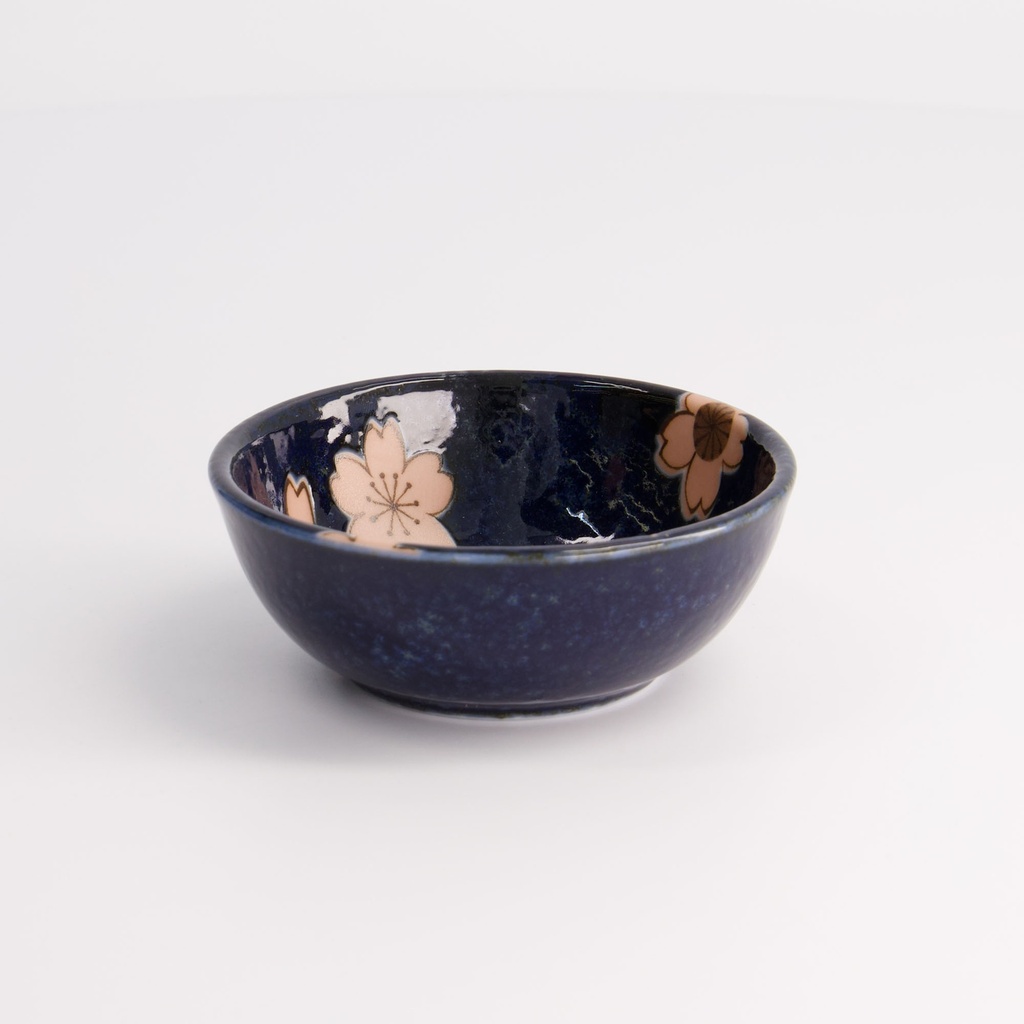 Sakura Sauce Dish 8.6x3.6cm Navy 21344 12/192 Gift