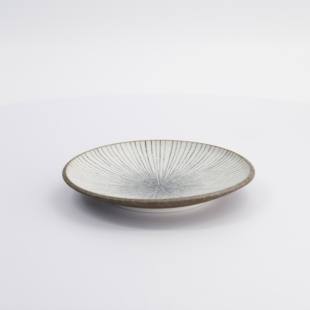 Satomaki Tokusa Round Plate 16.5x2.5cm 33177 6/72 Gift