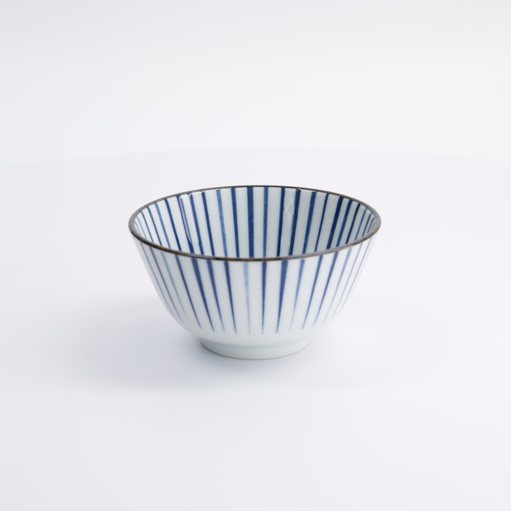 Natsu Tokusa Rice Bowl 12x6.4cm Blue/white 22326 6/72 Gift