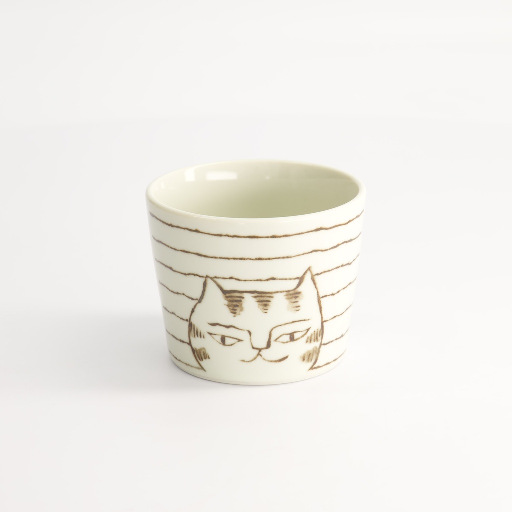Neko Maruke Cat Cup 8.5x7cm 230ml 21038051 6/72 Gift