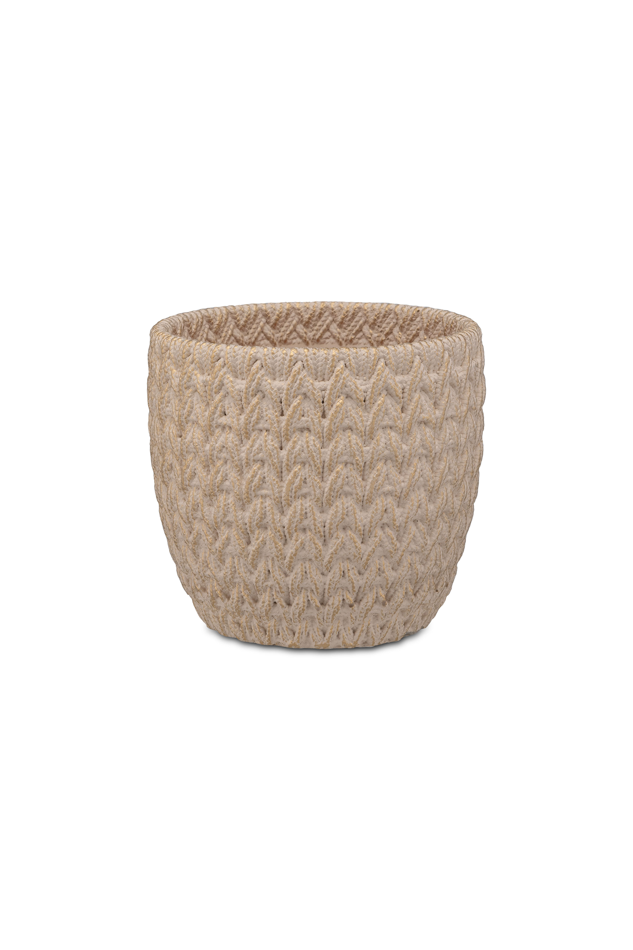 Doppiamaglia Cachepot White Gold  M Gift