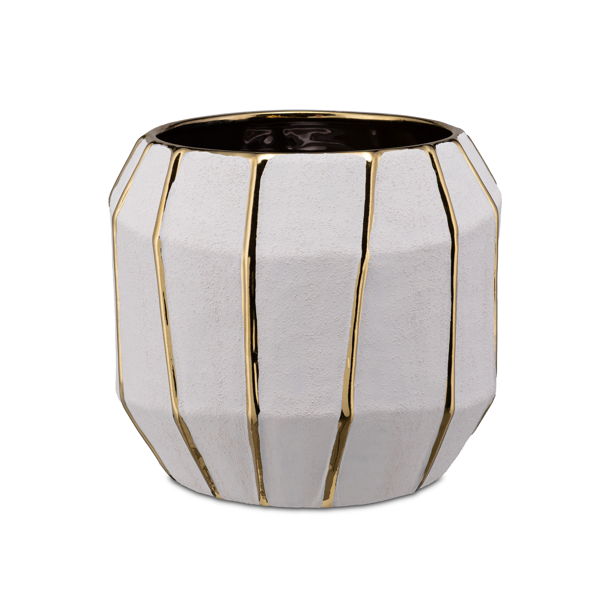 Kintsugi Cachepot White Gold M Gift