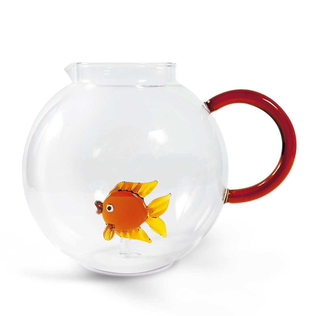 Borosilicate Glass Pitcher Capacity 17 L Fish Decoration Gift