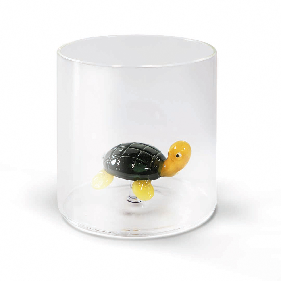 Glass In Borosilicate Glass Capacity 250 Ml Turtle Decoration Gift