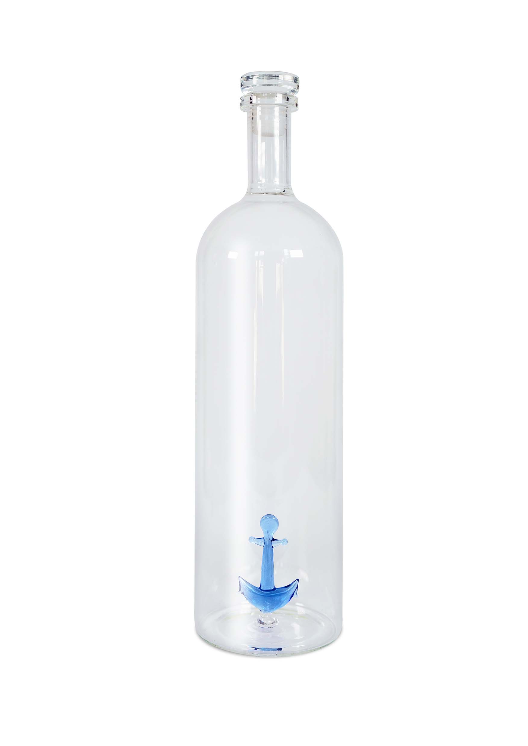 Borosilicate Glass Bottle With Cap Capacity 12 L Decor Anchor Gift