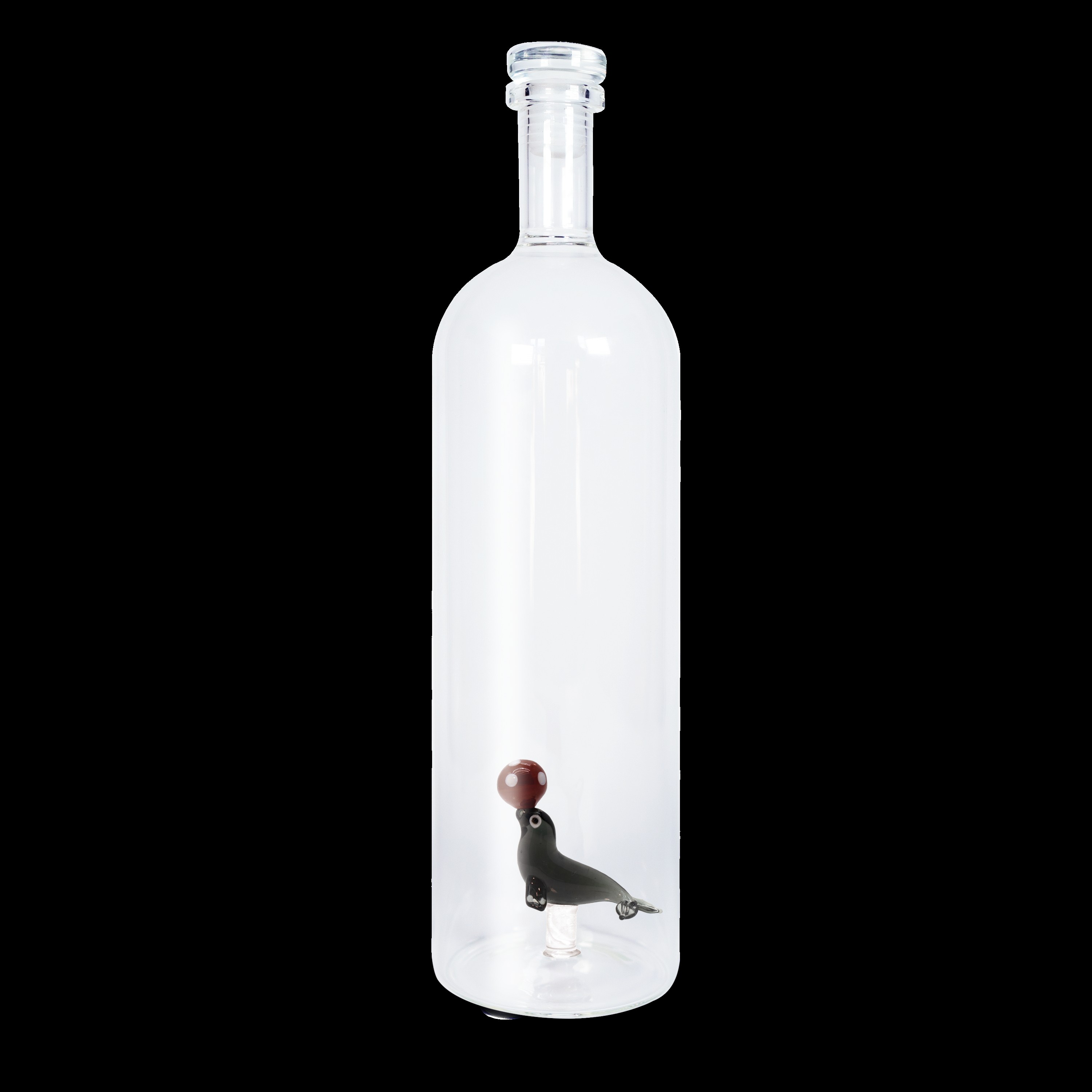 Borosilicate Glass Bottle With Cap Capacity 12 L Decor Seal Gift
