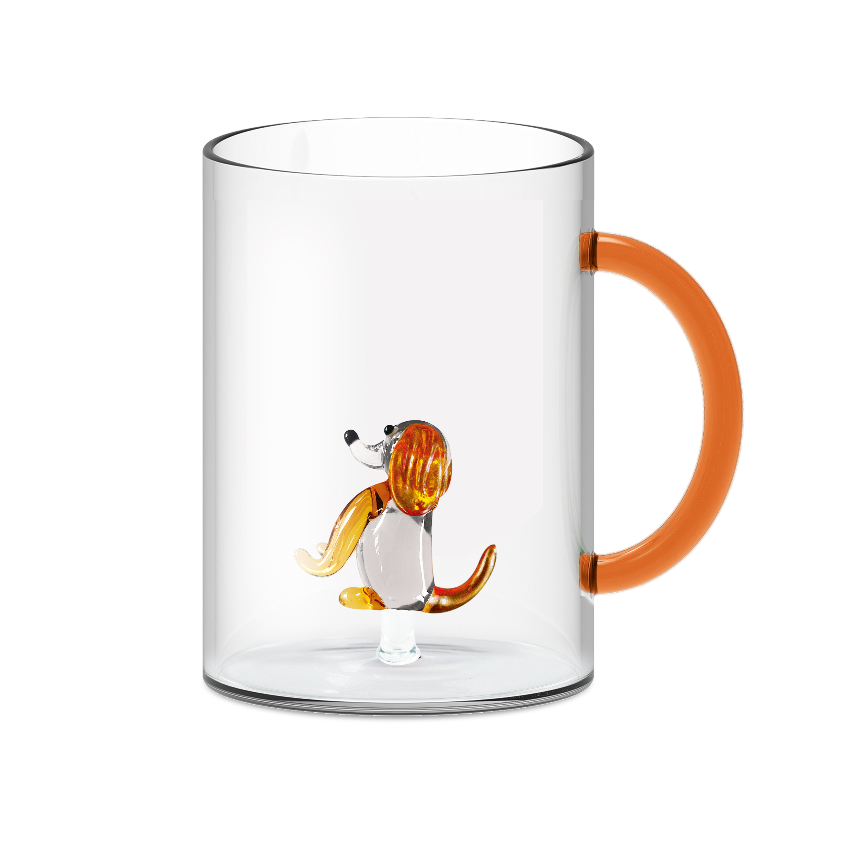 Borosilicate Glass Mug Cap420 Ml Dog DÃ‰cor Gift