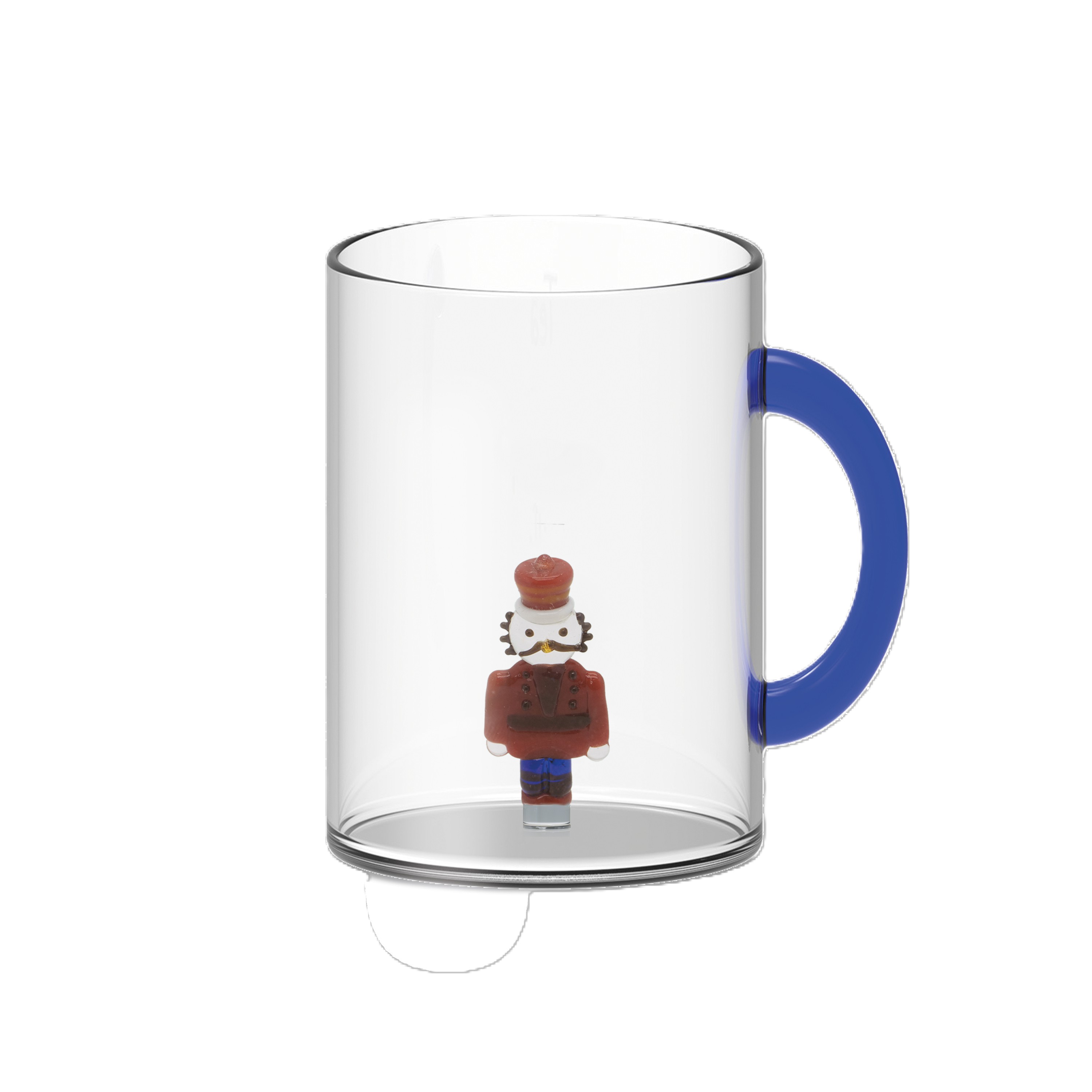 Borosilicate Glass Mug Cap420 Ml Nutcracker DÃ‰cor Gift