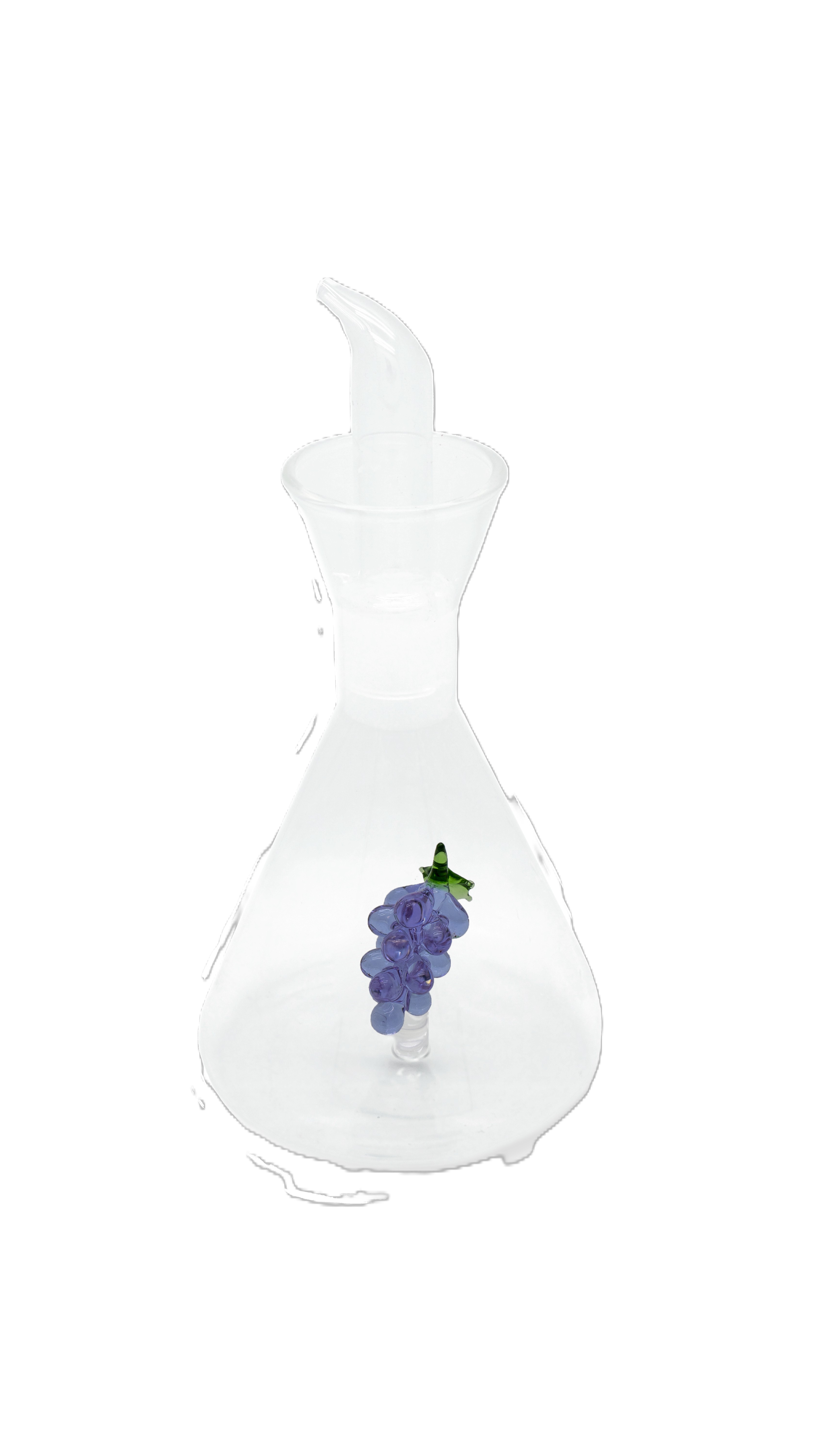 Borosilicate Glass Oil Bottle Capacity 250 Ml Decor Grape Gift