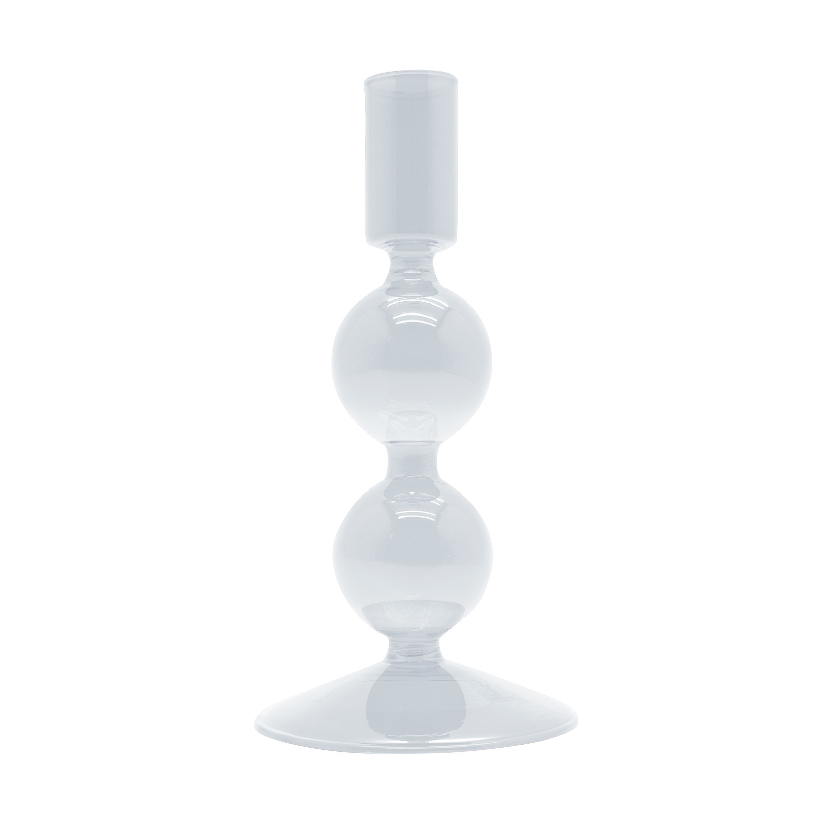 Glass Candle Holder 16 Cm Transparent Color Gift