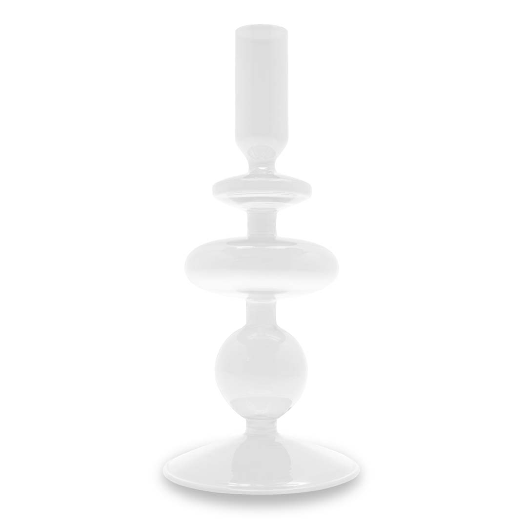 Glass Candle Holder 20 Cm Transparent Color Gift