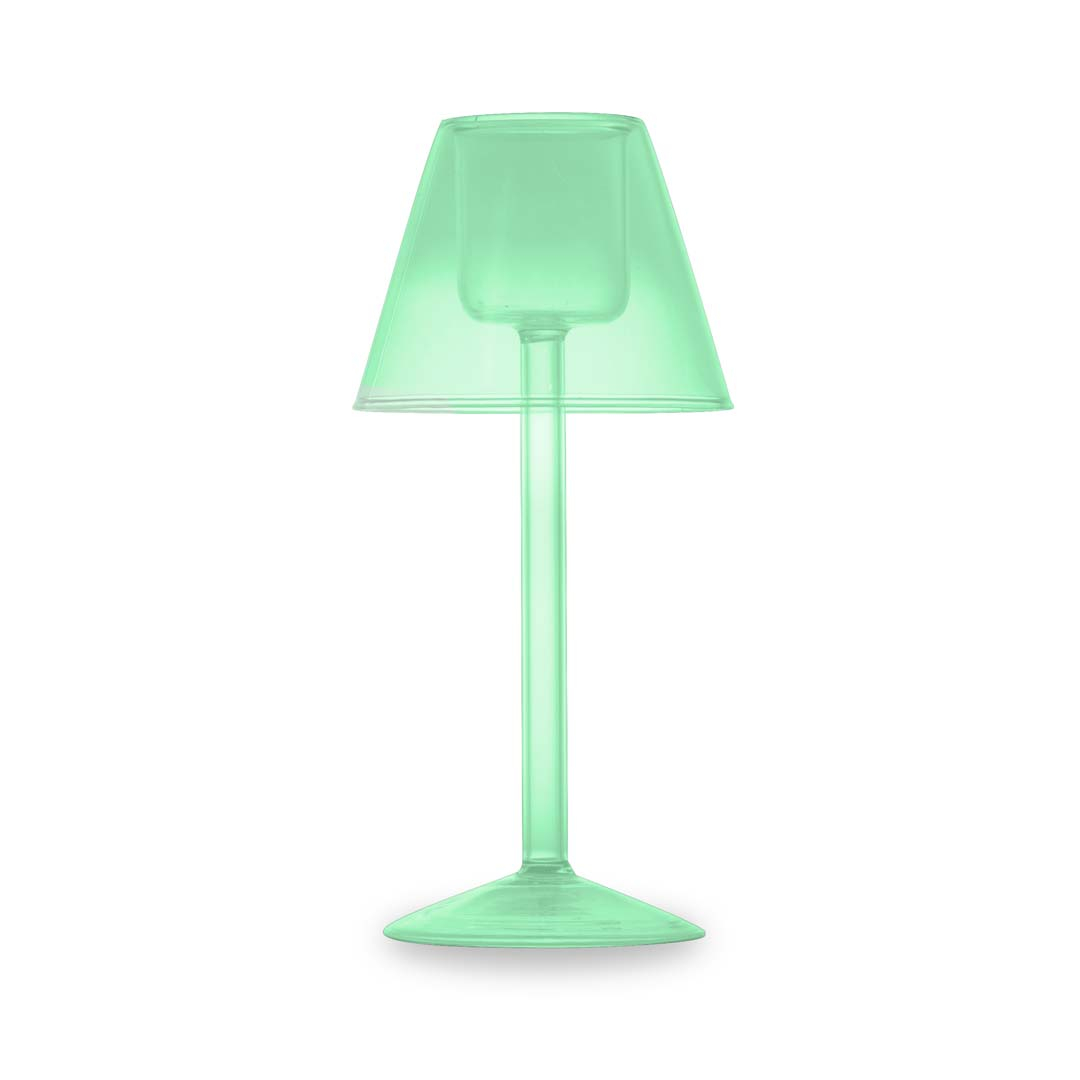Glass Tealight Holder 22 Cm Green Color Gift