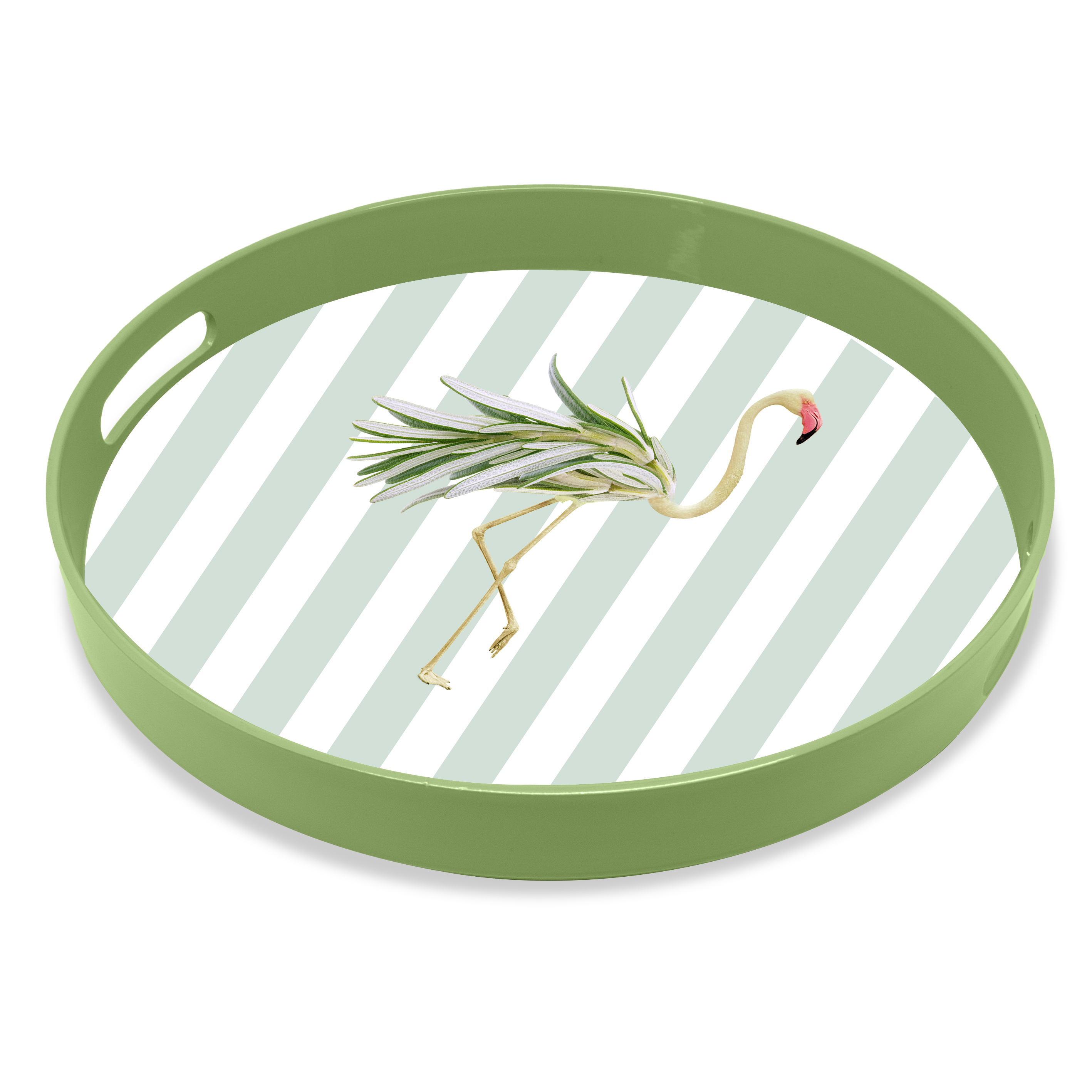 Round Tray Ã˜ 33 Cm Flamingo Decoration Gift