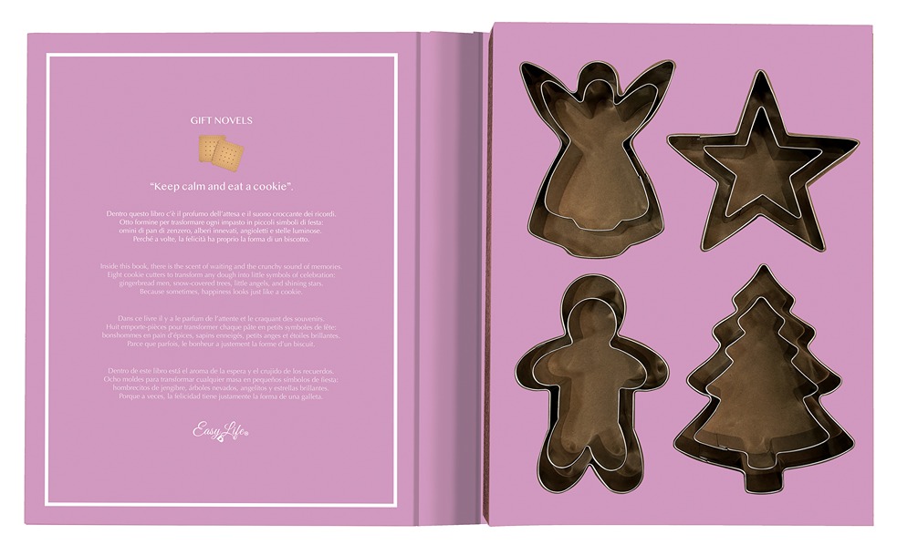 8-piece Cookie Set - 8 Shaped Cookie Cutters In Gift Novel Gift Box Gift
