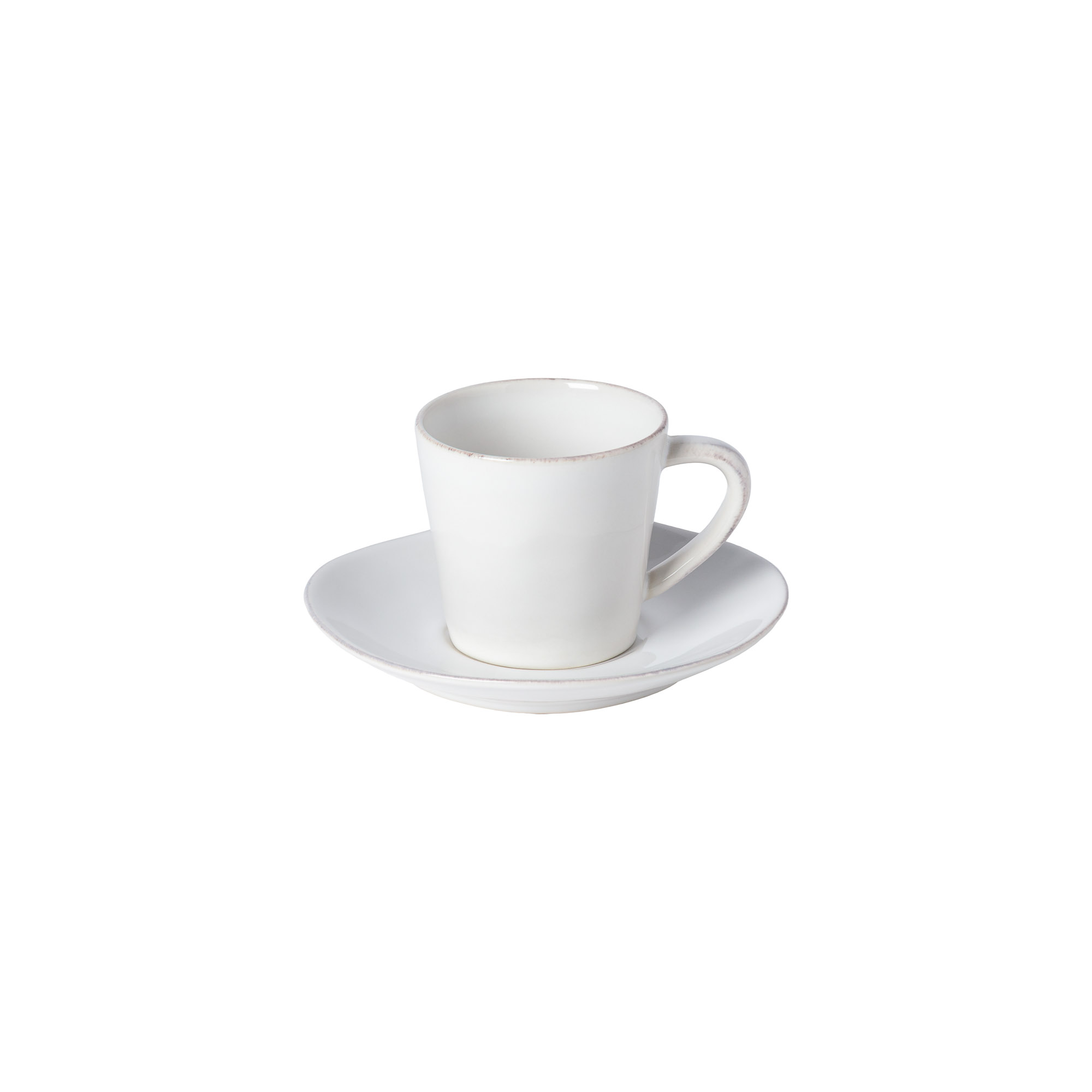Lisa White Teacup & Saucer 19cl Gift
