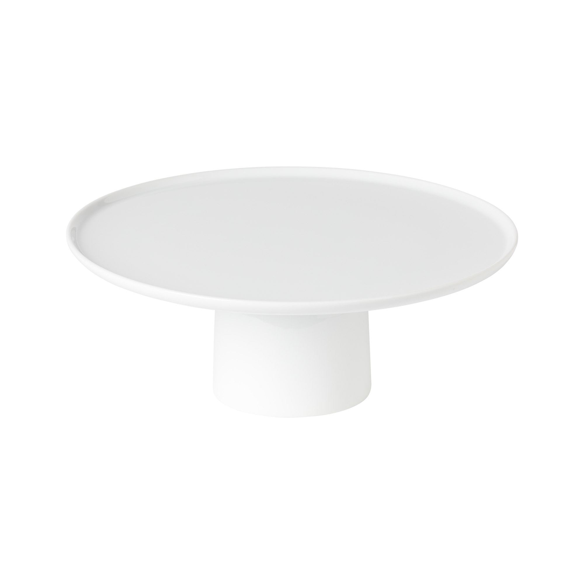 Resonance White Porcelain Footed Plate 27cm Gift