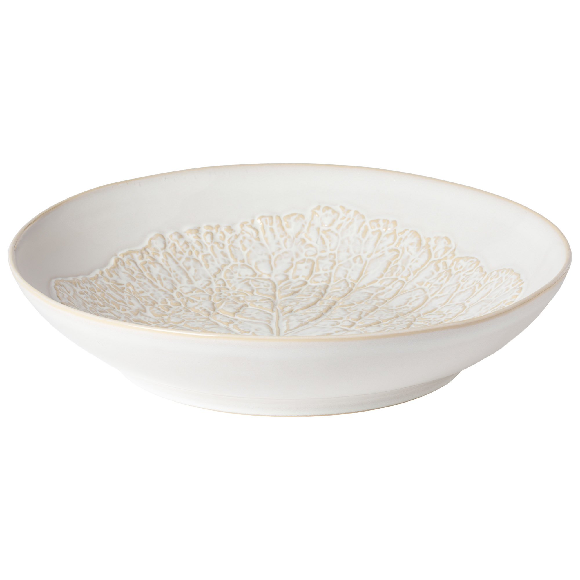 Silvina Fennel White Pasta/serving Bowl 34cm Gift