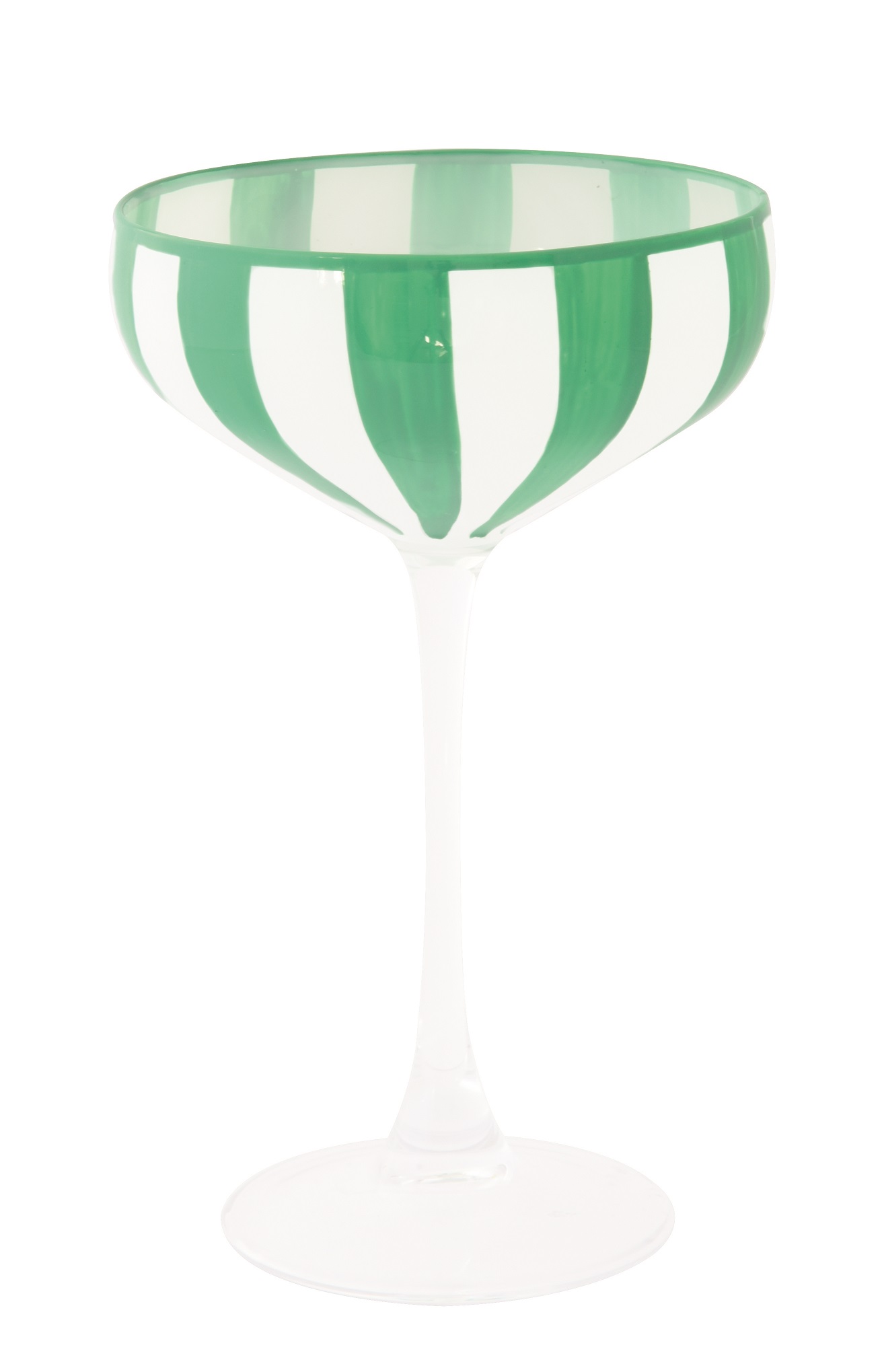Champagne Glass 250 Ml In Color Box Twist & Match Green Gift
