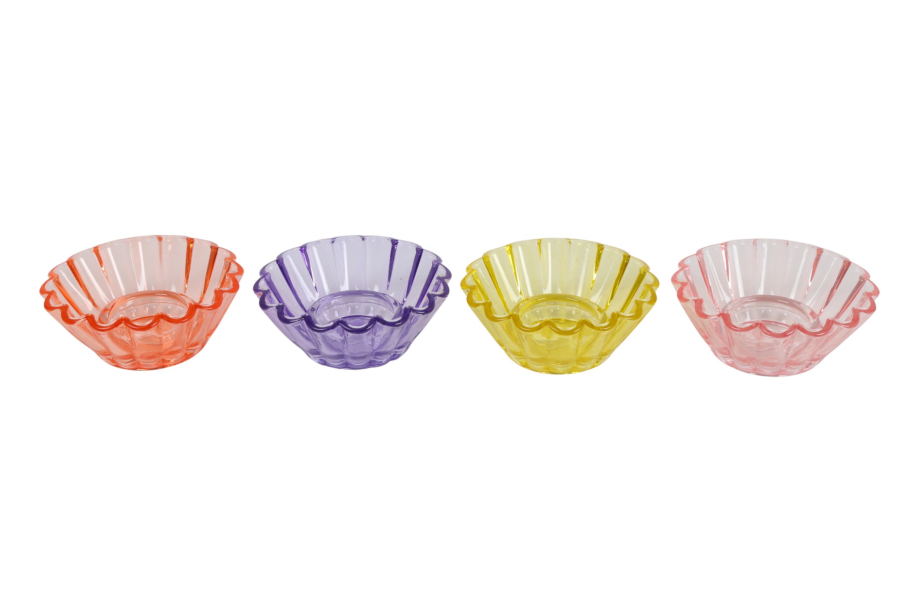 Candle Holder Cup L 4 Assorted Multicolor Gift