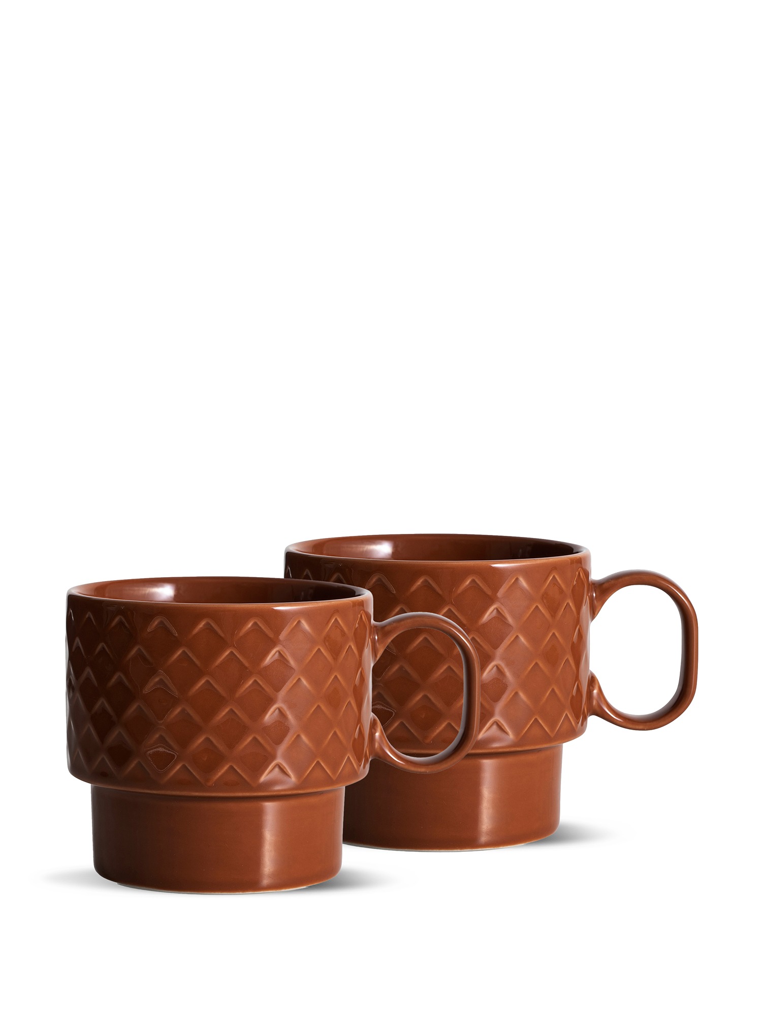 Coffee & More Tea Mug 2-pcs (6) Terracotta Gift