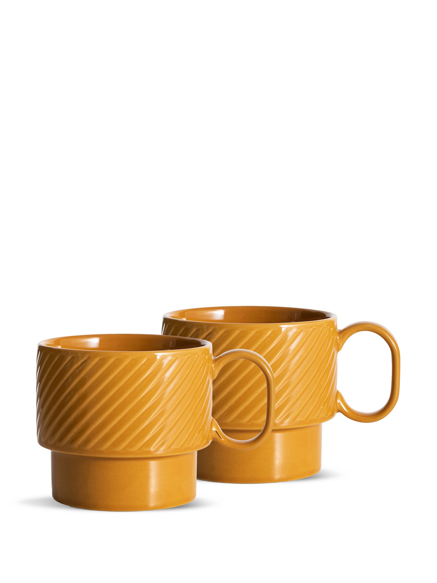 Coffee & More Tea Mug 2-pcs (6) Yellow Gift