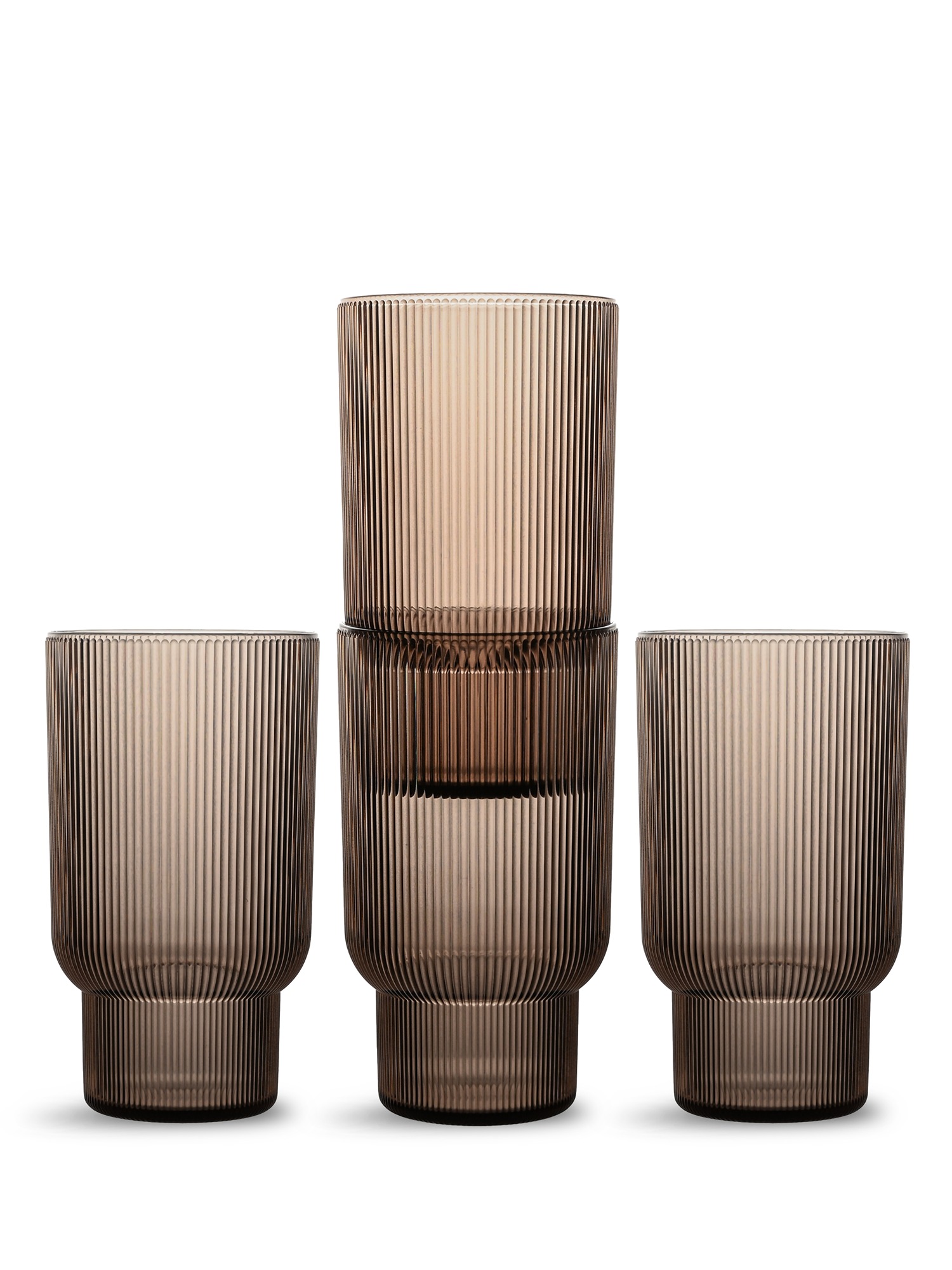 Billi Drinking Glass 4-pcs (6) Brown Gift