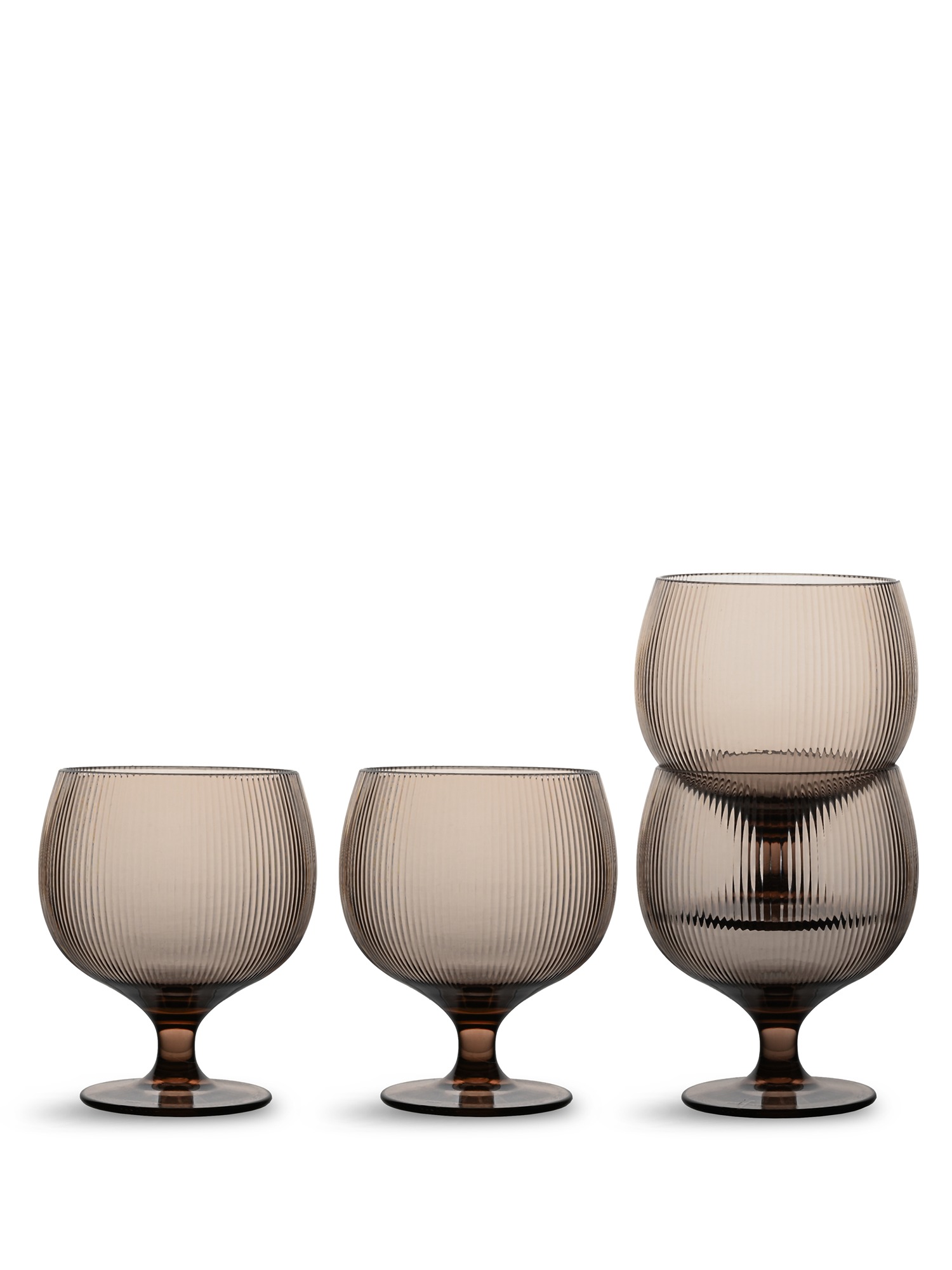 Billi Wine Glass Rpet 4-pcs (6) Brown Gift
