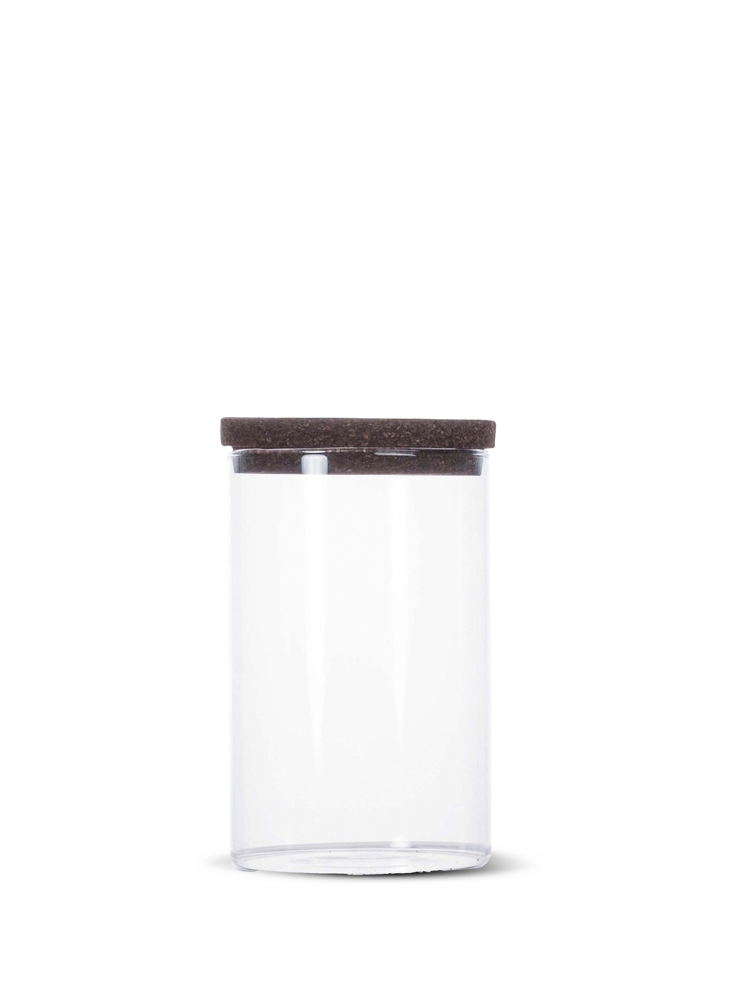 Nature Box With Cork Lid M (6) Clear/dark Brown Gift