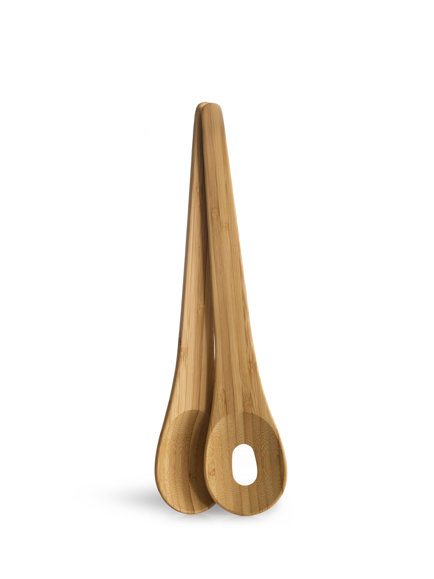 Nature Salad Servers Tall 2-pcs (6) Brown Gift