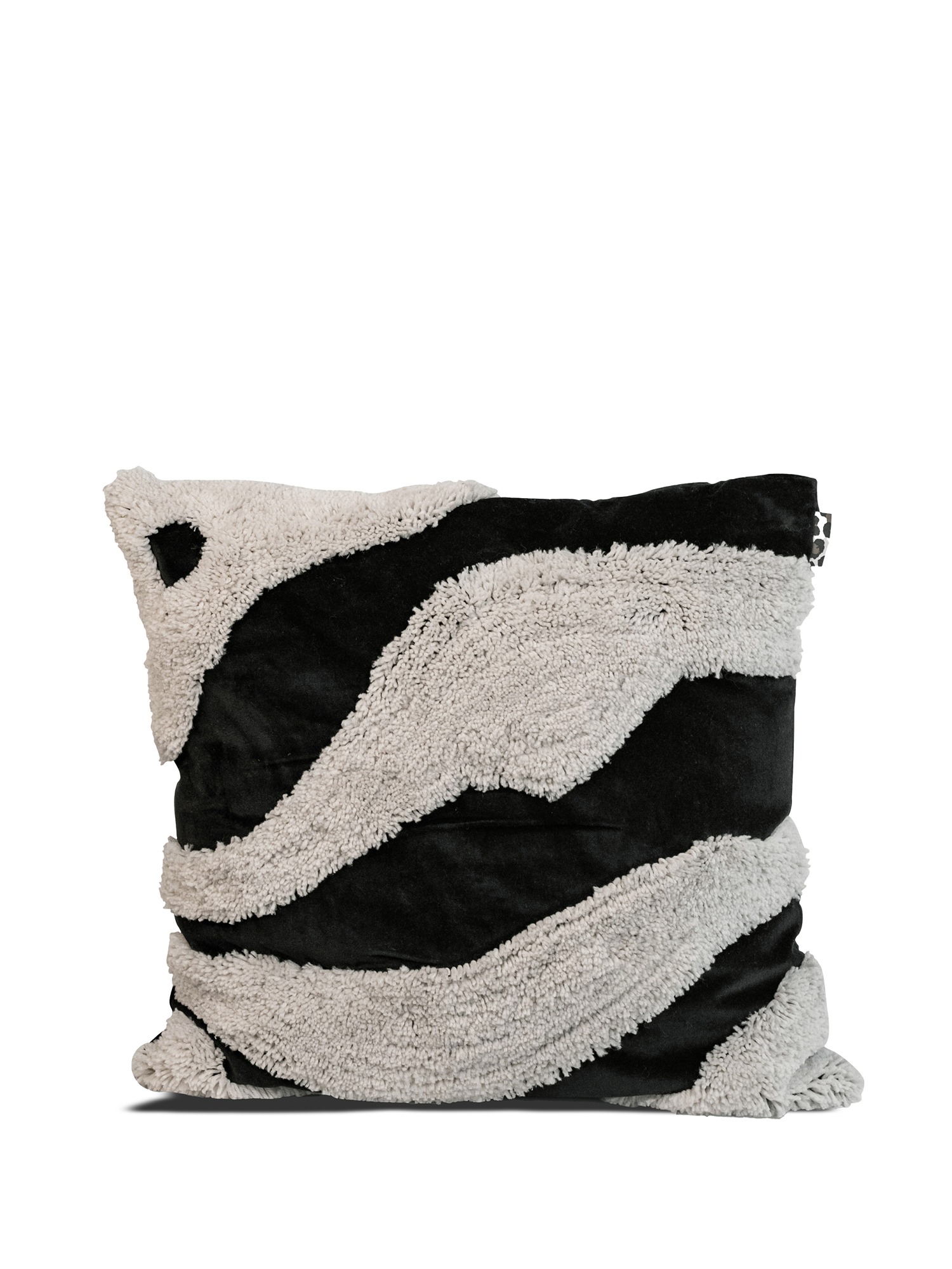 Pillow Fluffy (2) Black/beige Gift