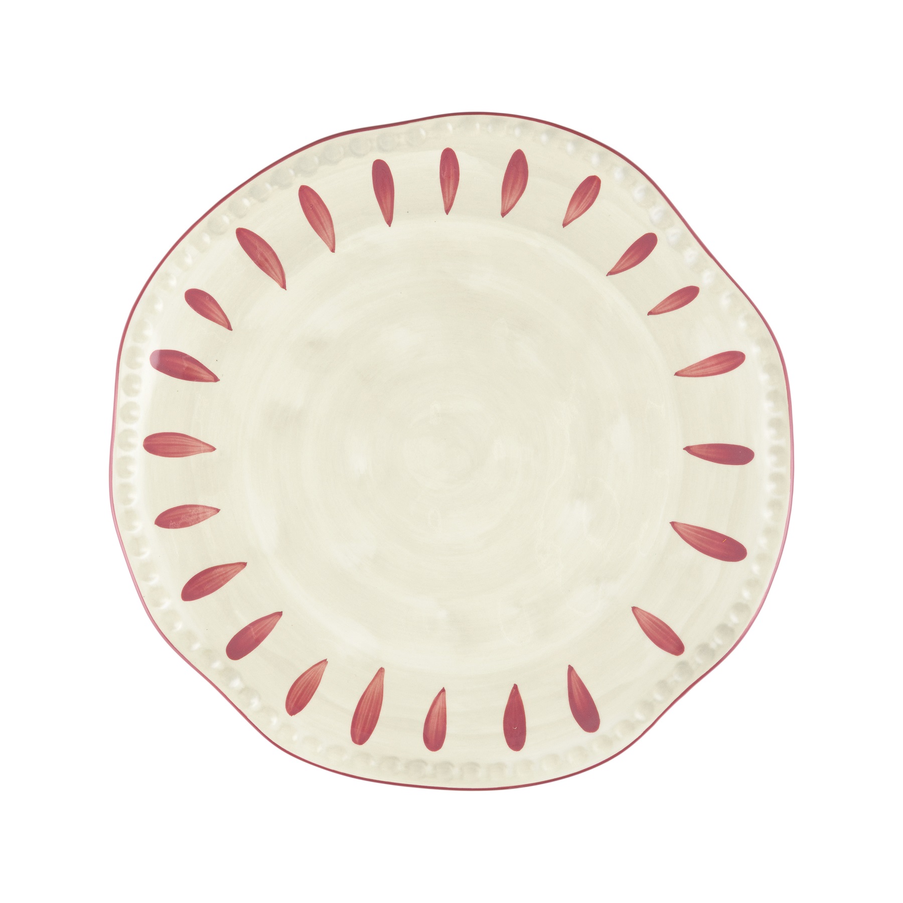 Domitilla Magenta Round Plate Gift