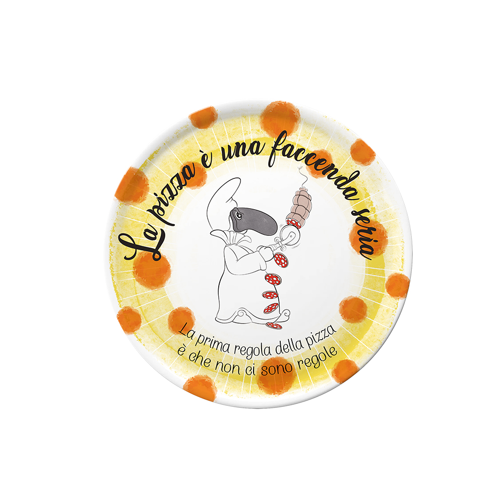 Chepizza Pizza Plate Yellow Gift