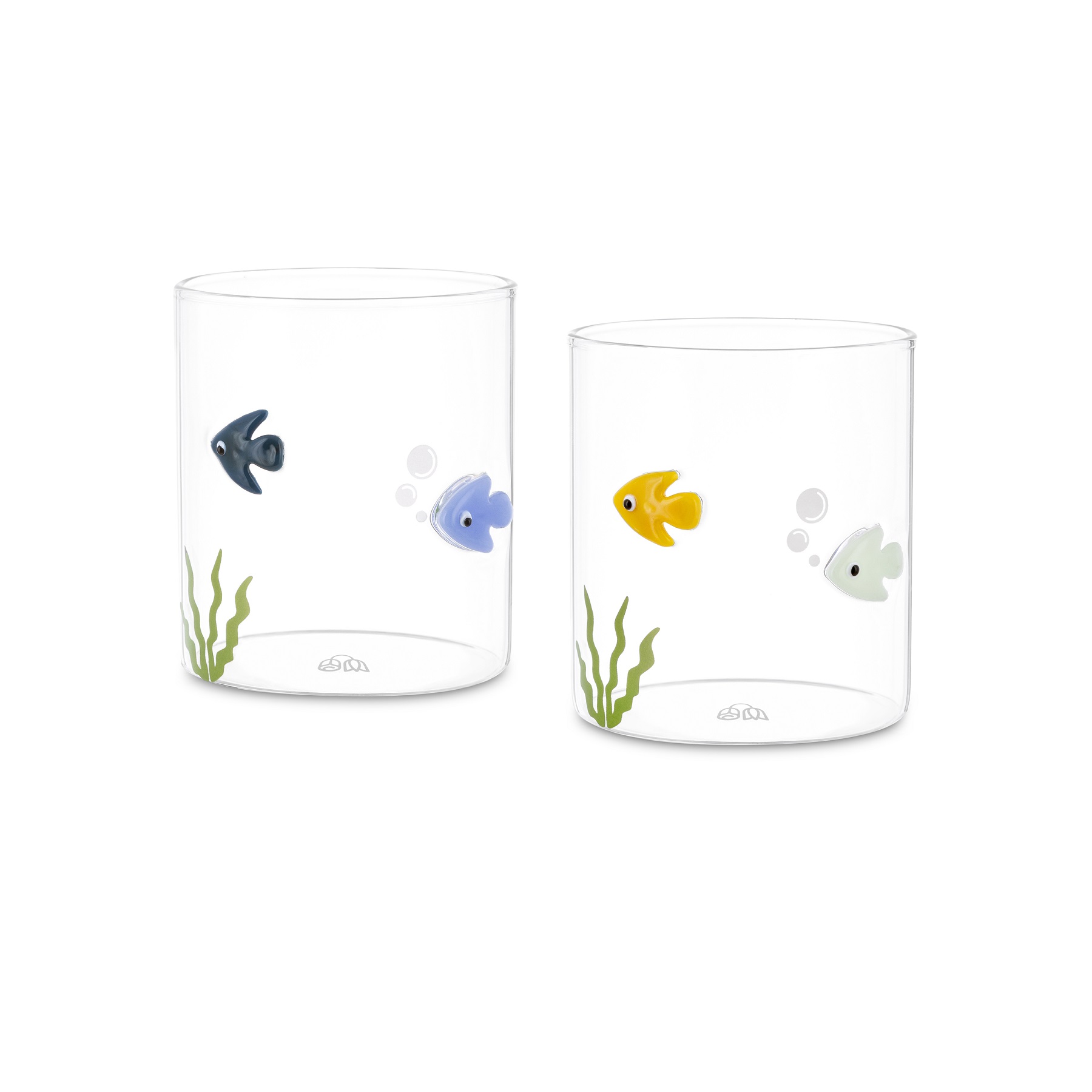 Lieve Set Of 2 Fish Glasses Gift