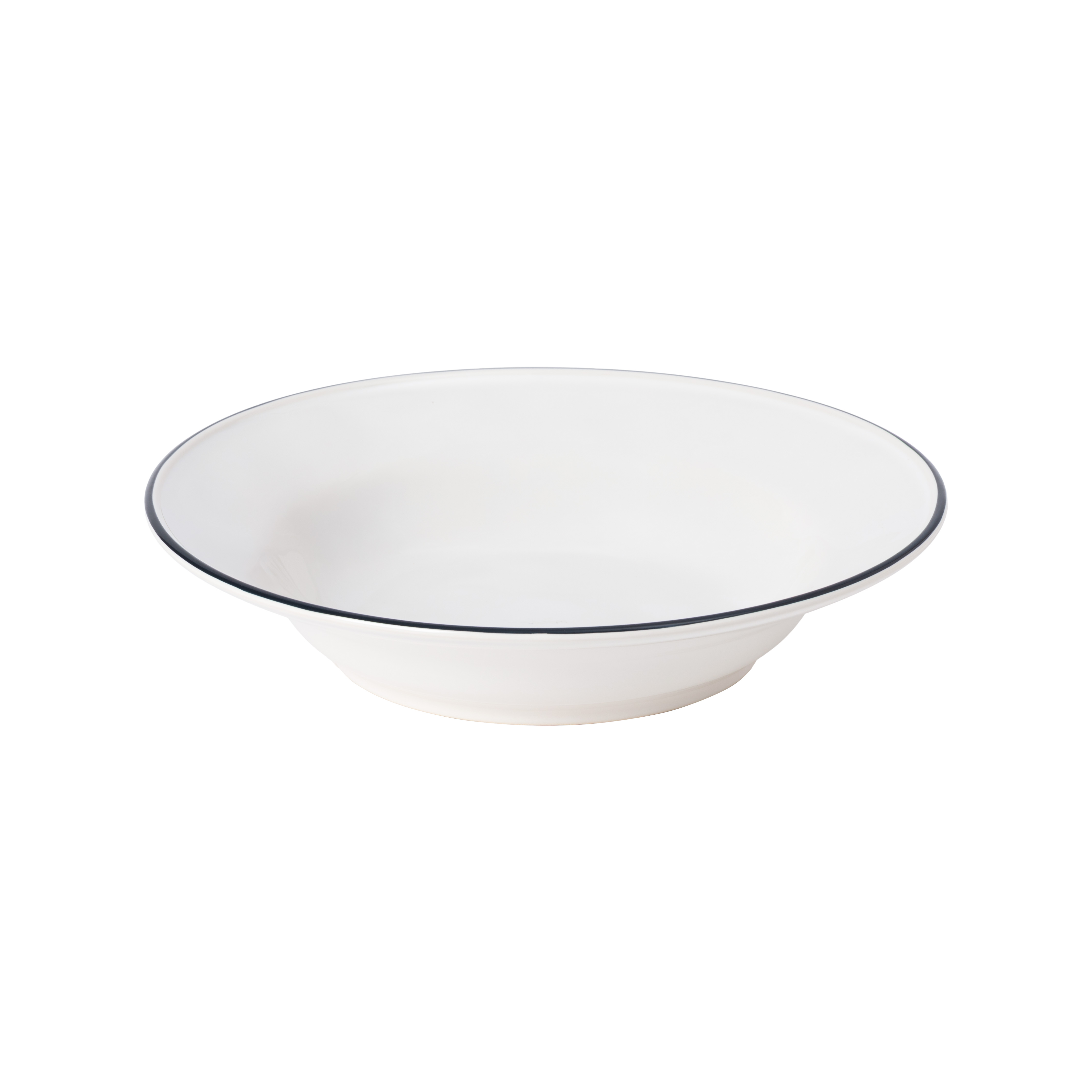 Beja White/blue Deep Rimmed Plate 26cm Gift