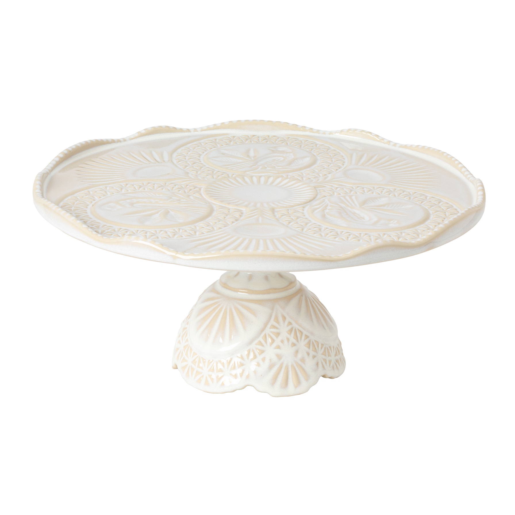 Cristal White Footed Plate 31cm Gift