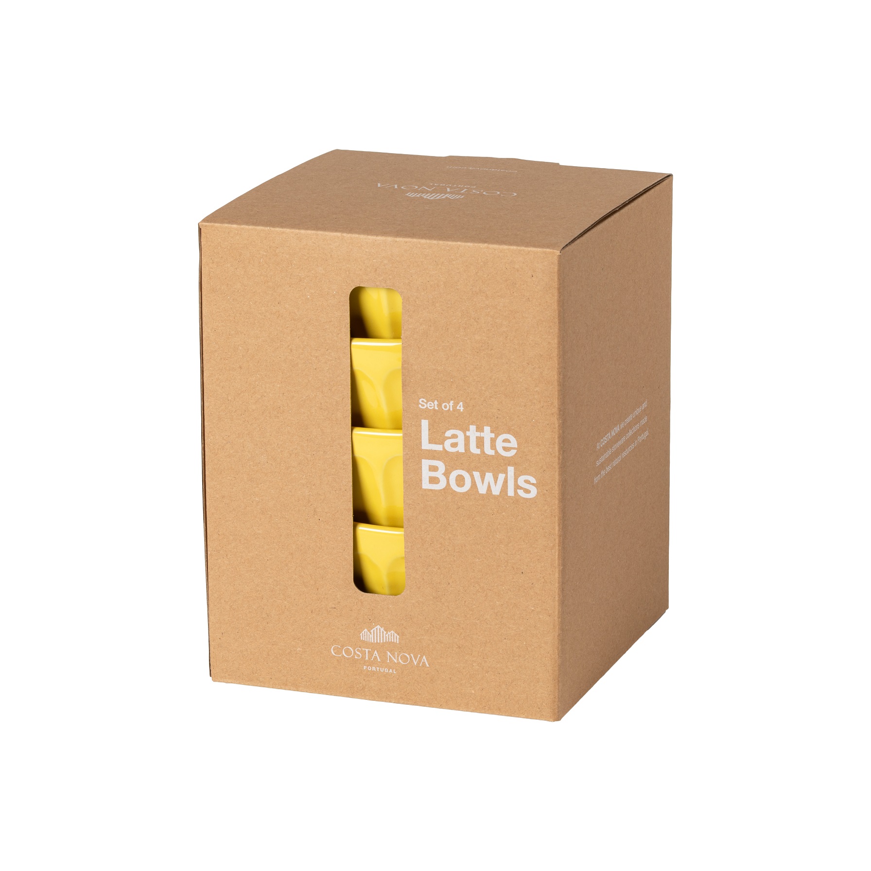 Latte Bowls Chamomile Set 4 Latte Bowls 15cm Gift