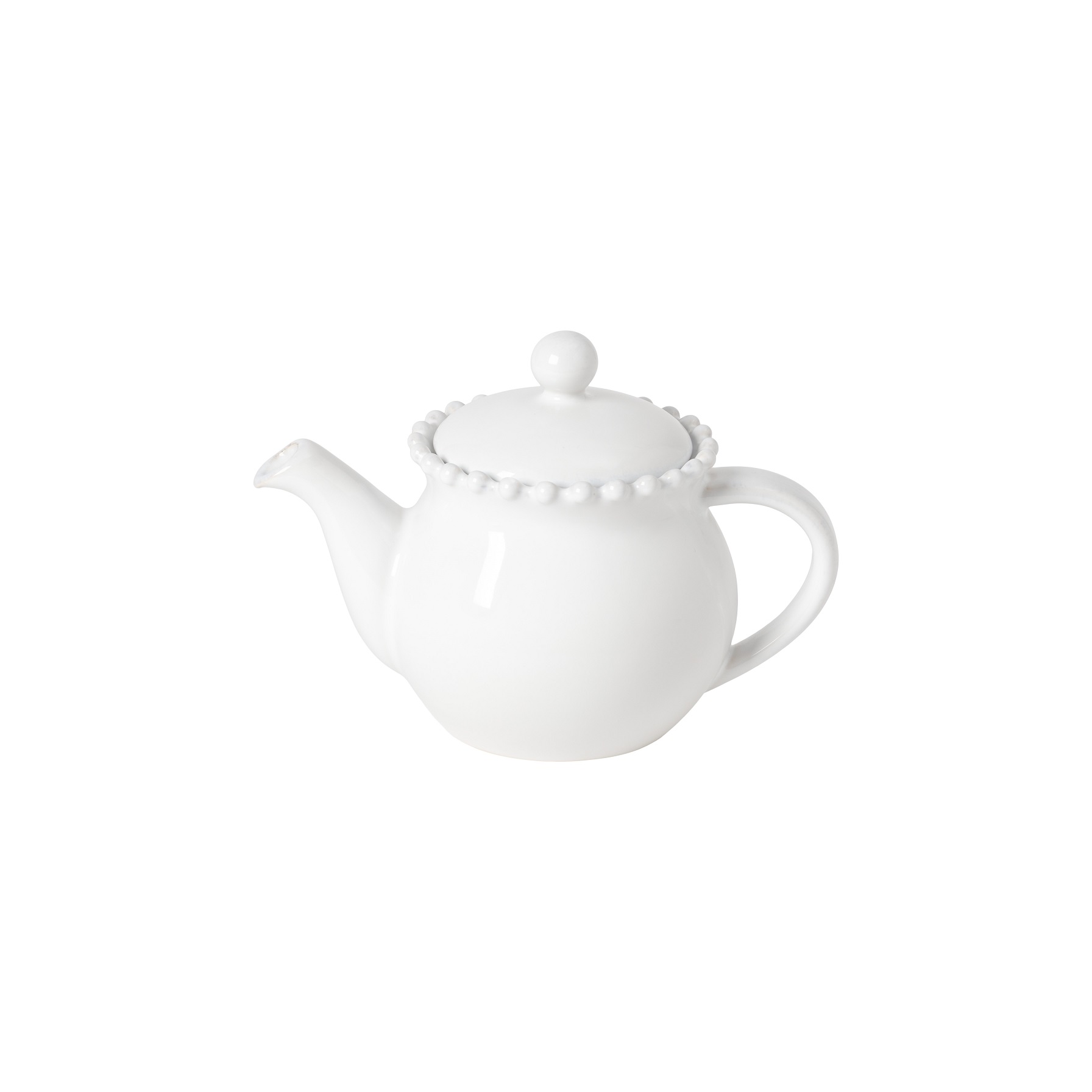 Pearl White Tea Pot With Infuser 50cl Gift