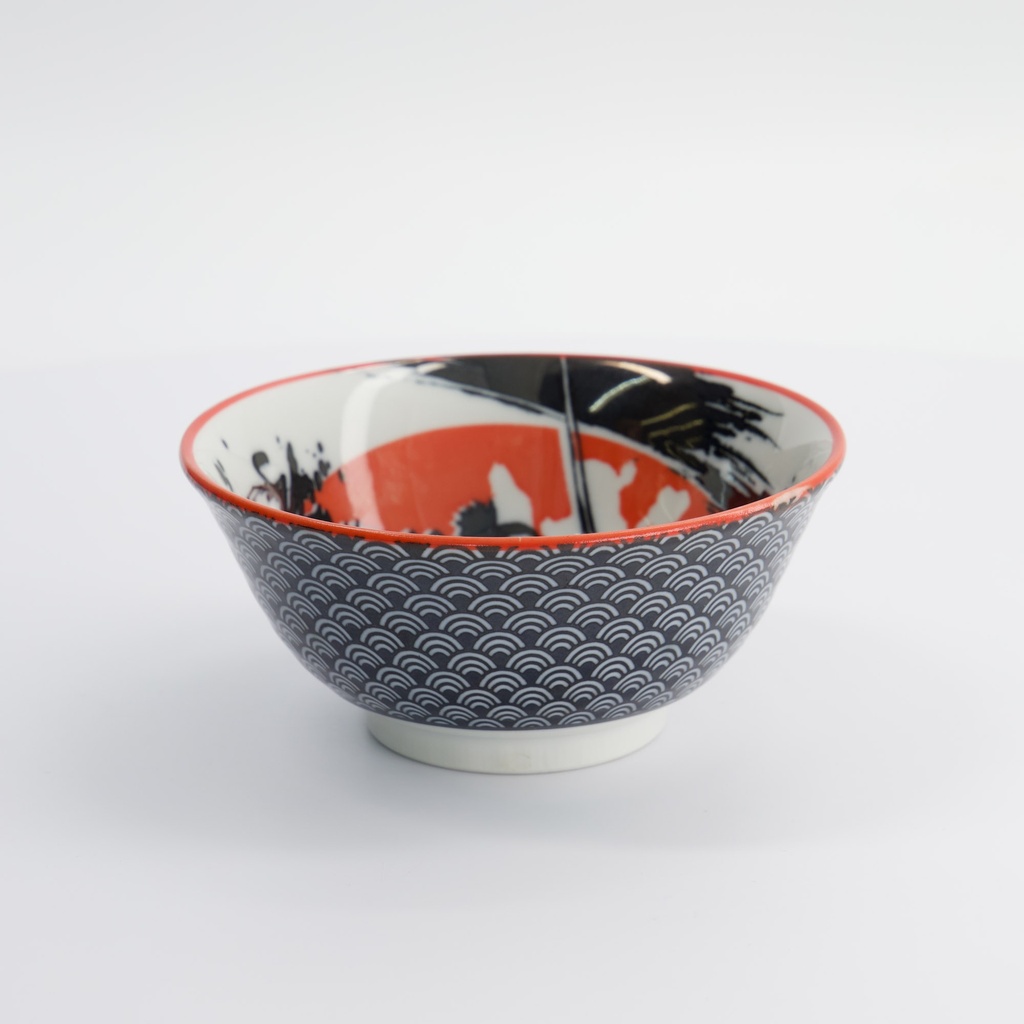 Asakusa Bowl 14.8x7cm 550ml Samurai Ka-8033/a 6/48 Gift