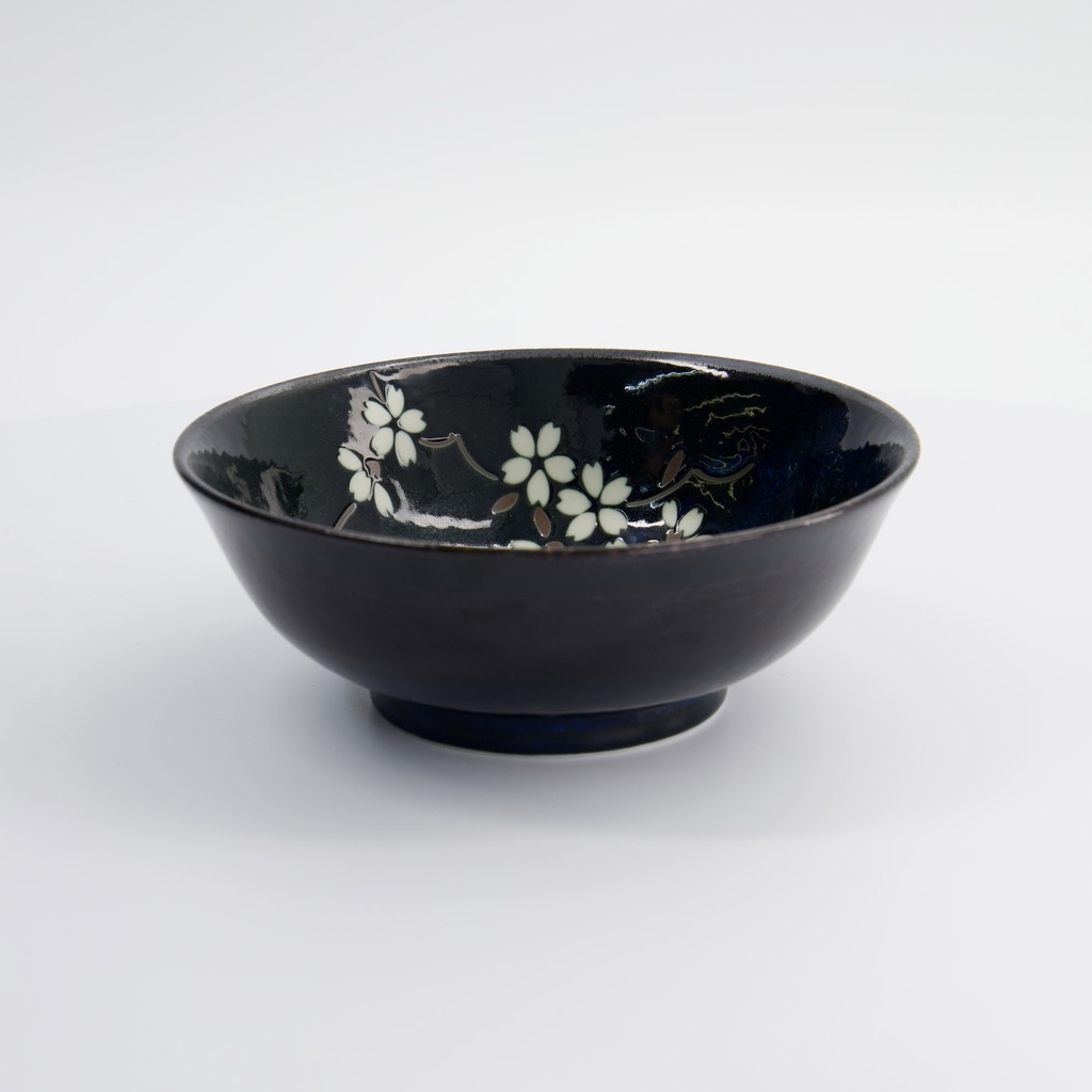 Cobalt Blue Sakura Ramen Bowl 19.5x7.5cm 22110 5/40 Gift