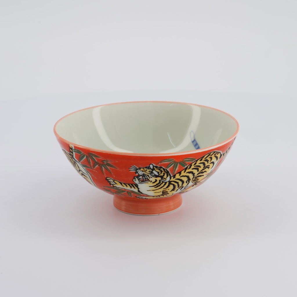 Kawaii Bowl Tiger 14.5x6.5cm Red 33830 5/90 Gift