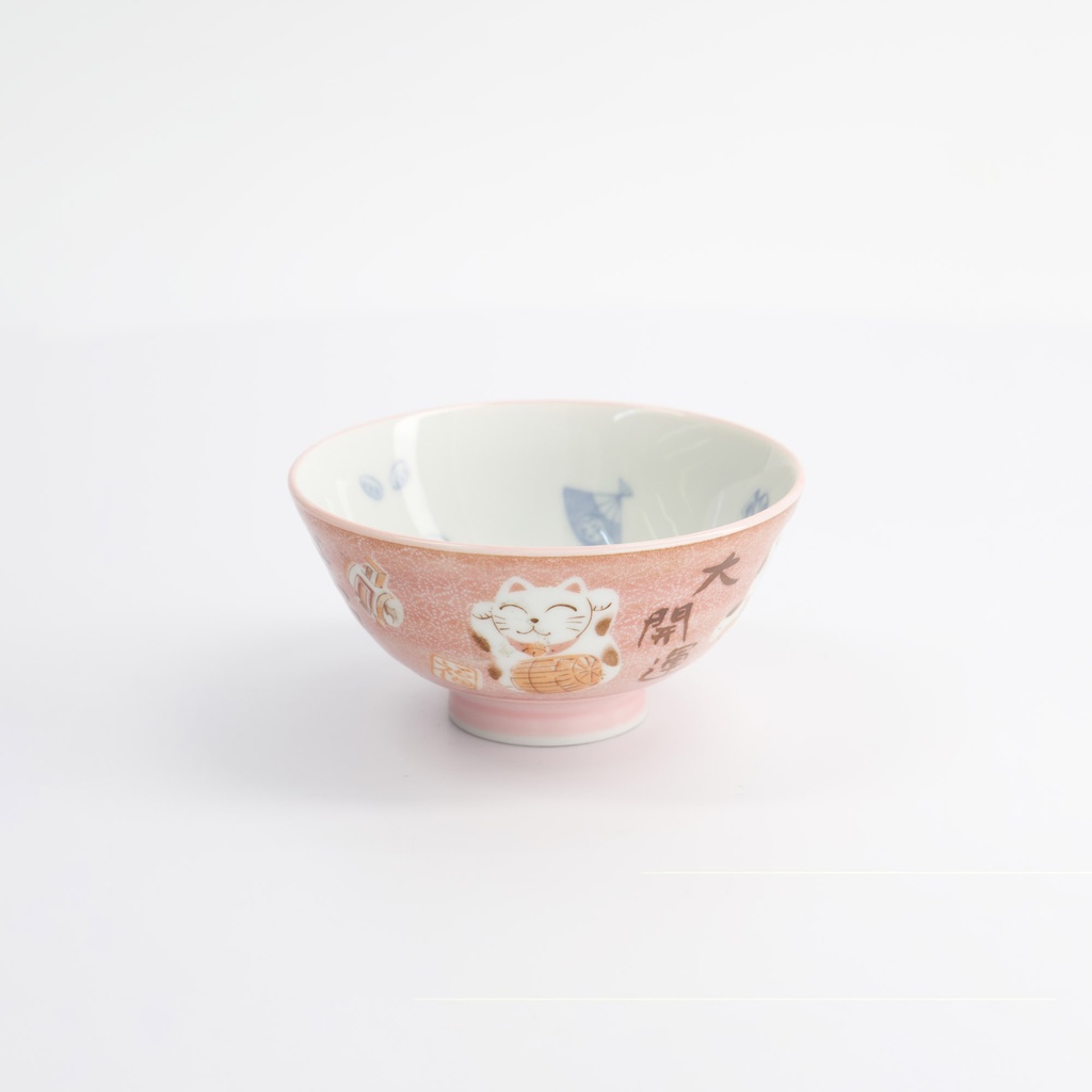 Kawaii Rice Bowl 11.3x5.8cm 300ml Bowl Cat Neko Pink Hr40/4 5/80 Gift