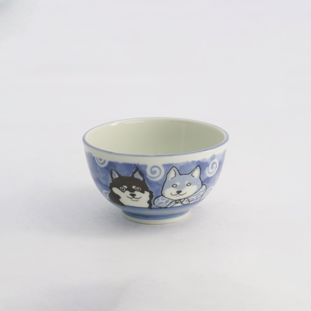 Kawaii Rice Bowl Shiba-dog 13x7.4cm 400ml Blue 5/60 Gift