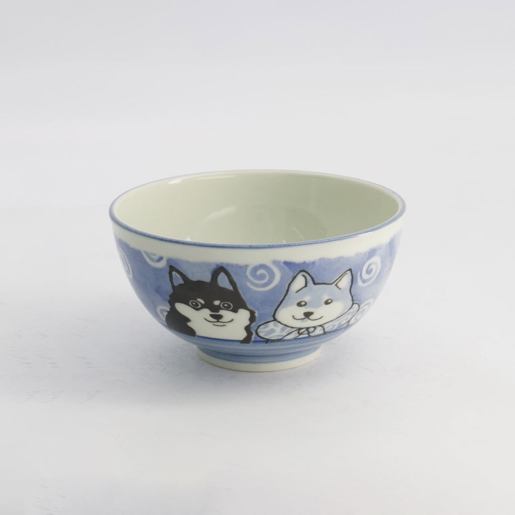 Kawaii Rice Bowl Shiba-dog 16x8.5cm 600ml Blue 5/60 Gift